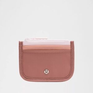 Lululemon True Identity Card Case in Red Clay/Tea Rose/Blissful Pink